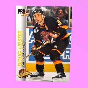 NHL 1992-93  Doug Lidster Vancouver Canucks #199 Pro Set Hockey Card